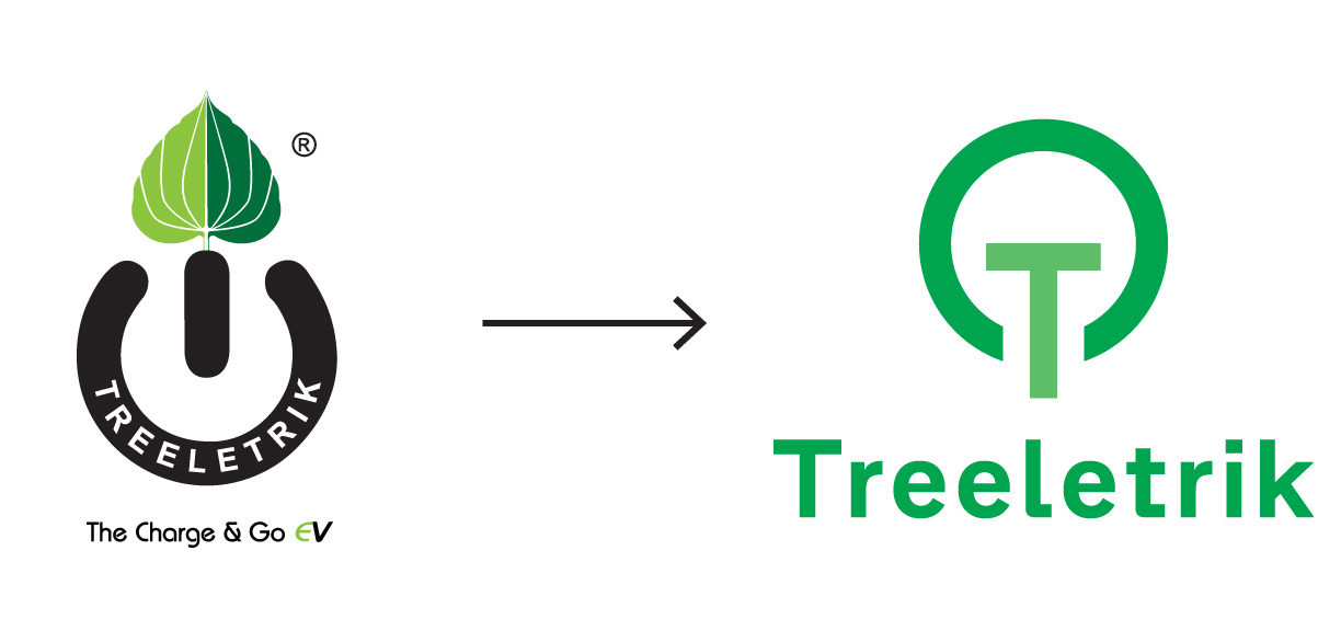 Treeletrik Old and New Logo